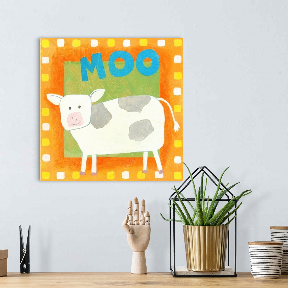 A bohemian room featuring Moo