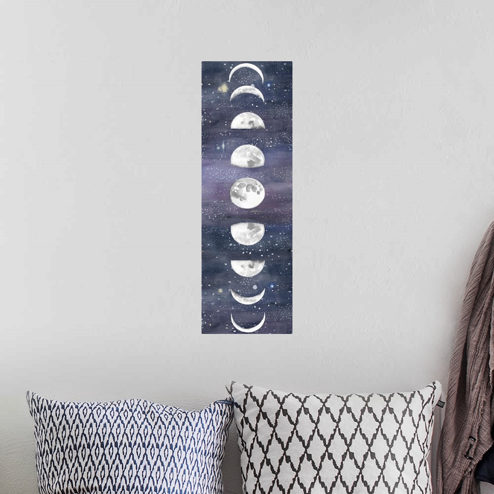 A bohemian room featuring Moon Chart II