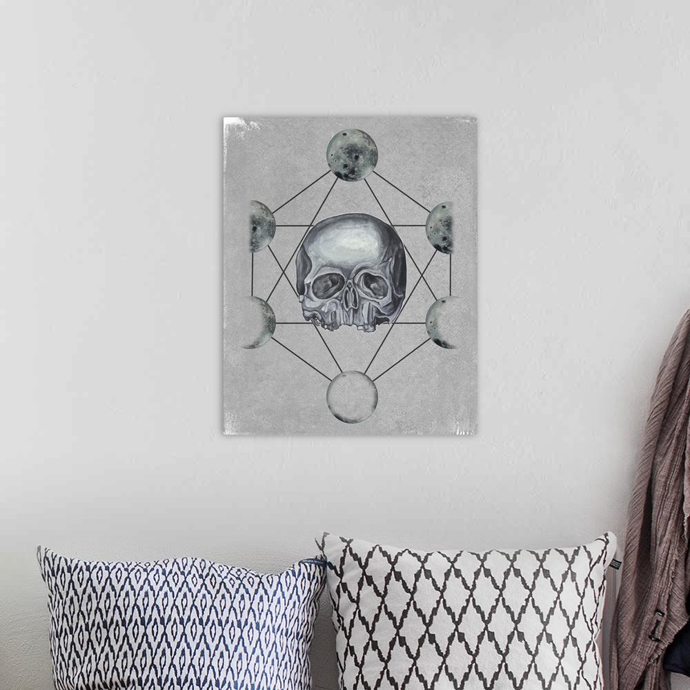 A bohemian room featuring Moon Phases I
