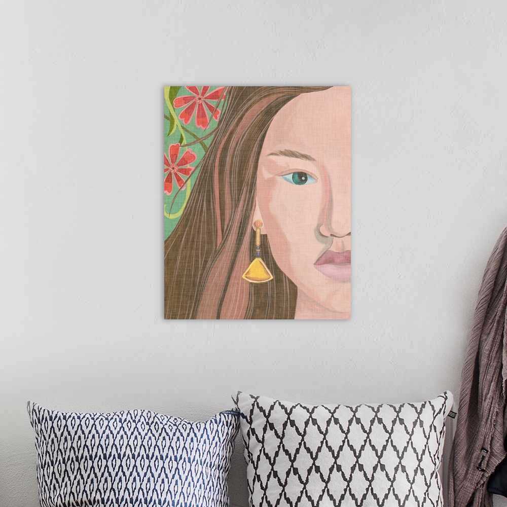 A bohemian room featuring Morning Portrait II
