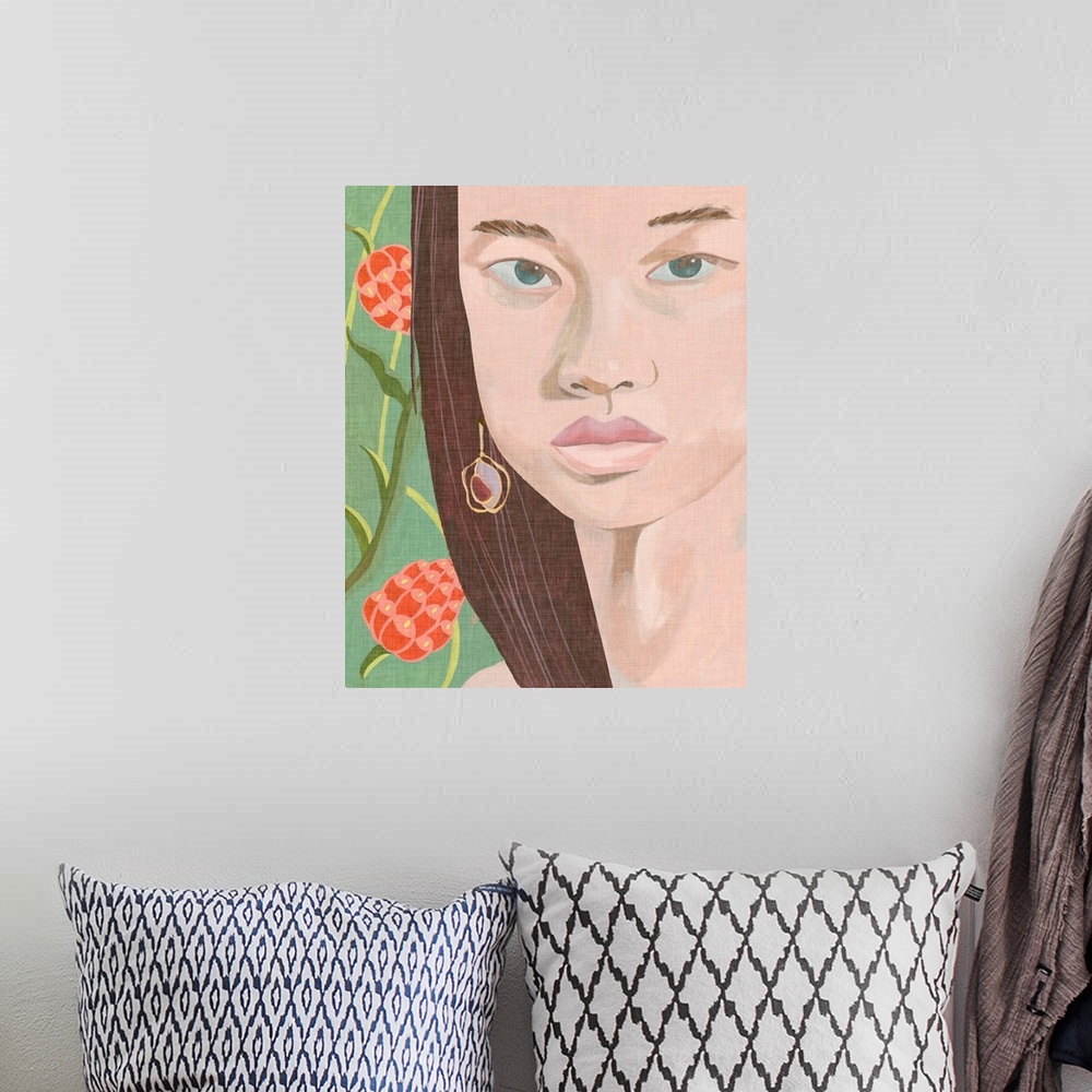 A bohemian room featuring Morning Portrait III