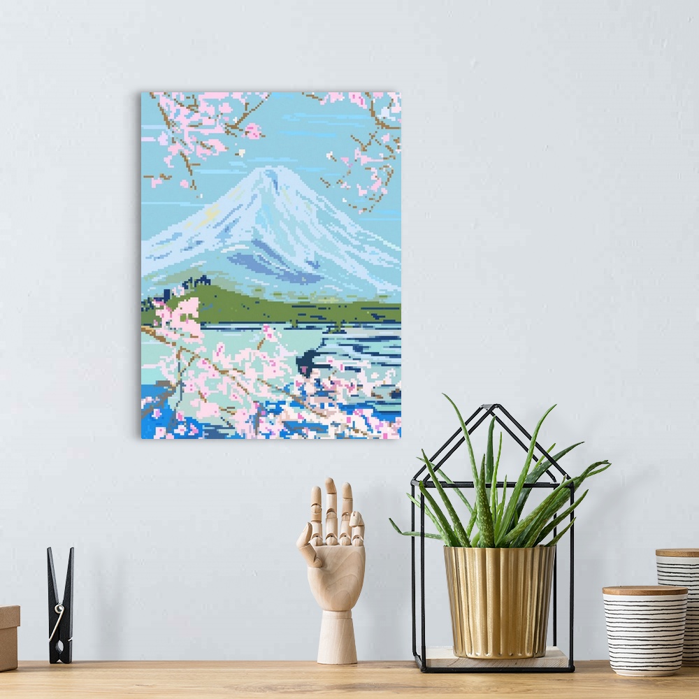 A bohemian room featuring Mount Fuji I
