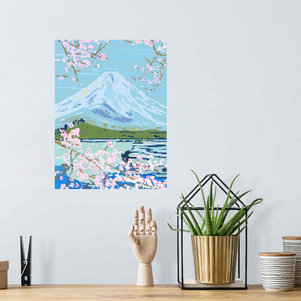 A bohemian room featuring Mount Fuji I