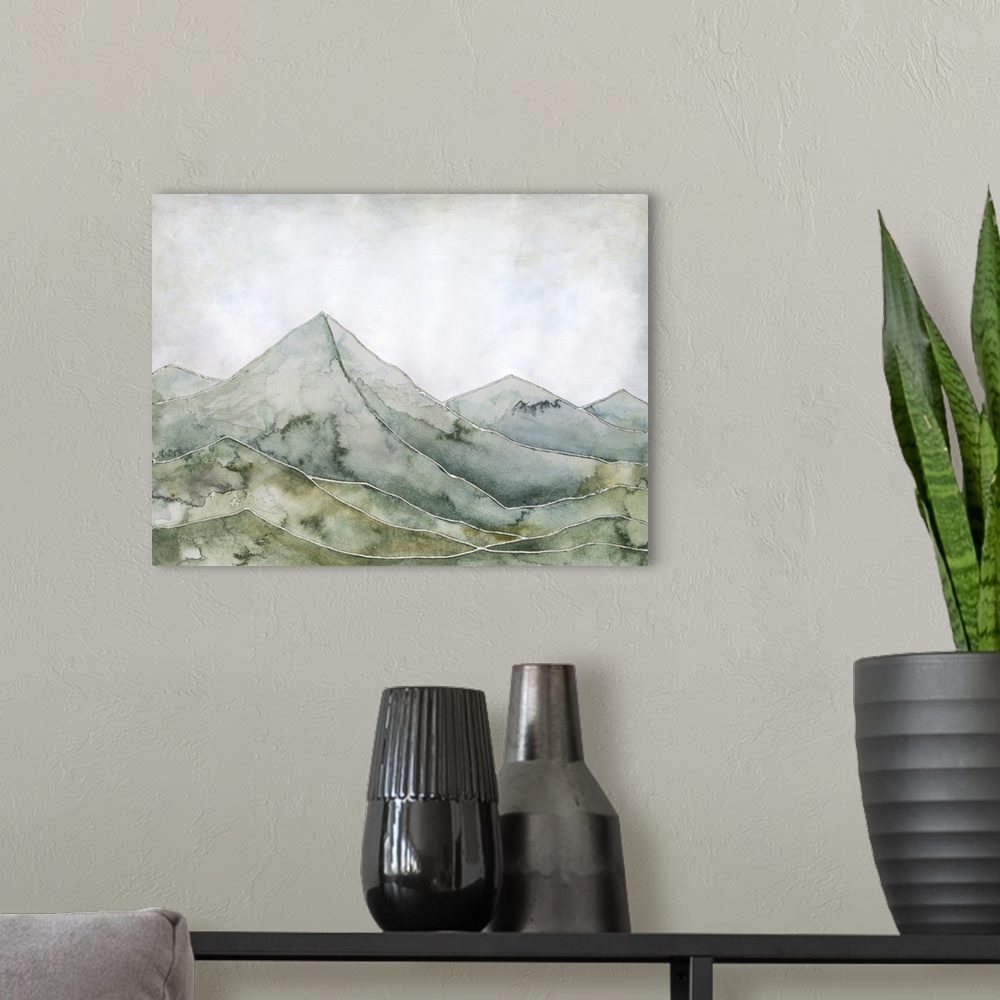 A modern room featuring Mountain Gradient I
