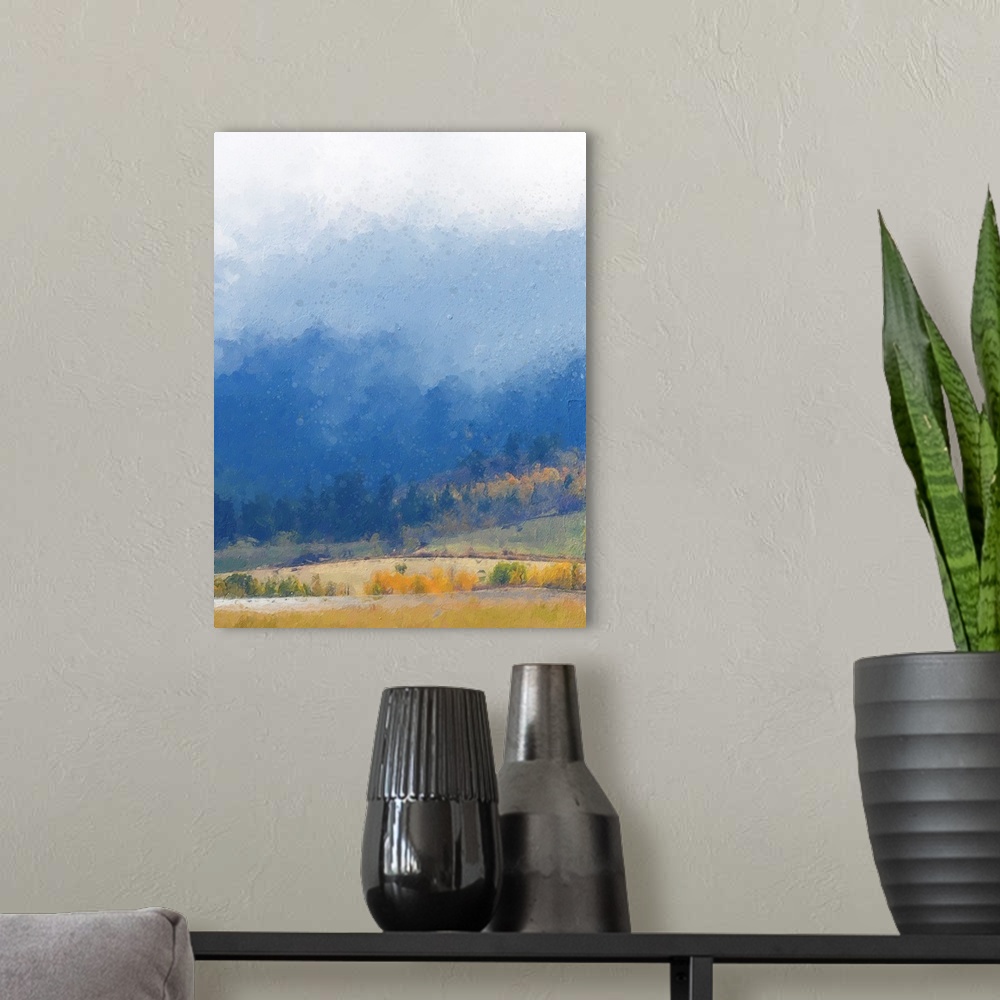 A modern room featuring Mountain Mist I
