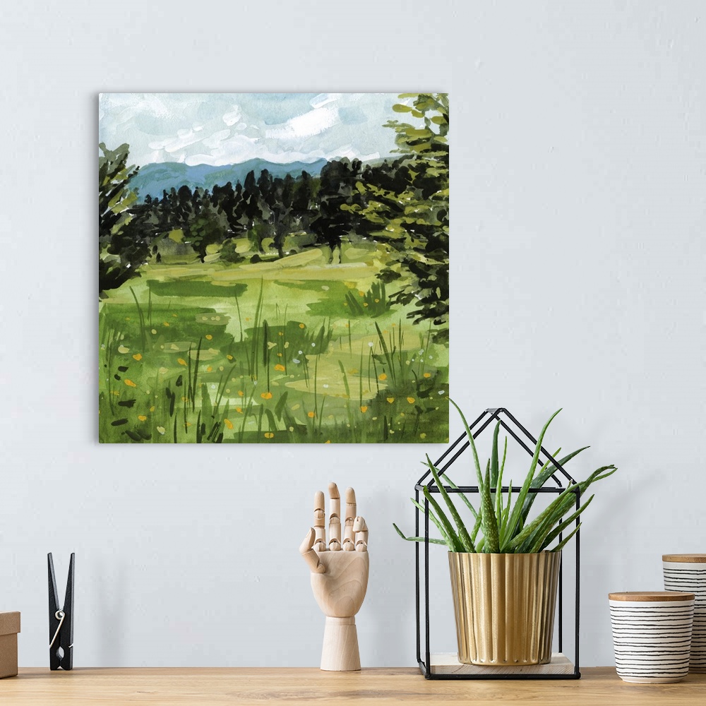 A bohemian room featuring Mountain Moment II