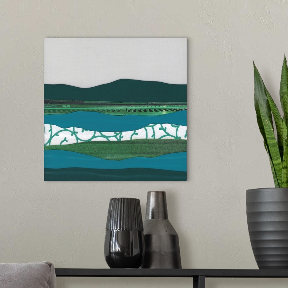A modern room featuring Mountain Series #95