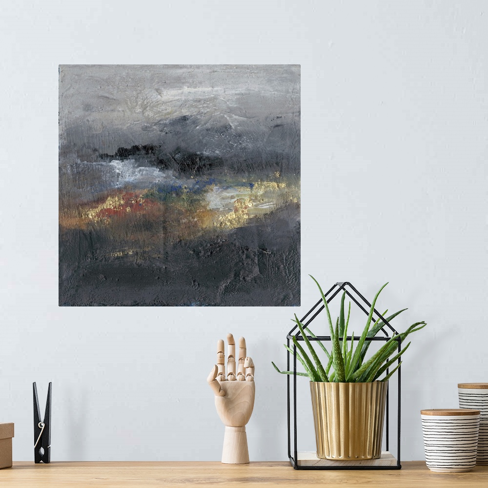 A bohemian room featuring Mountains in the Mist III