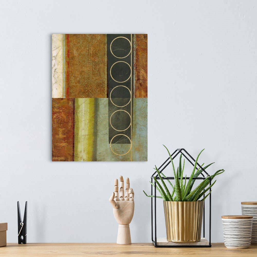 A bohemian room featuring Multi-textured Abstract I