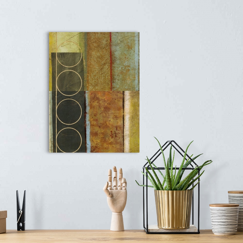 A bohemian room featuring Multi-textured Abstract II