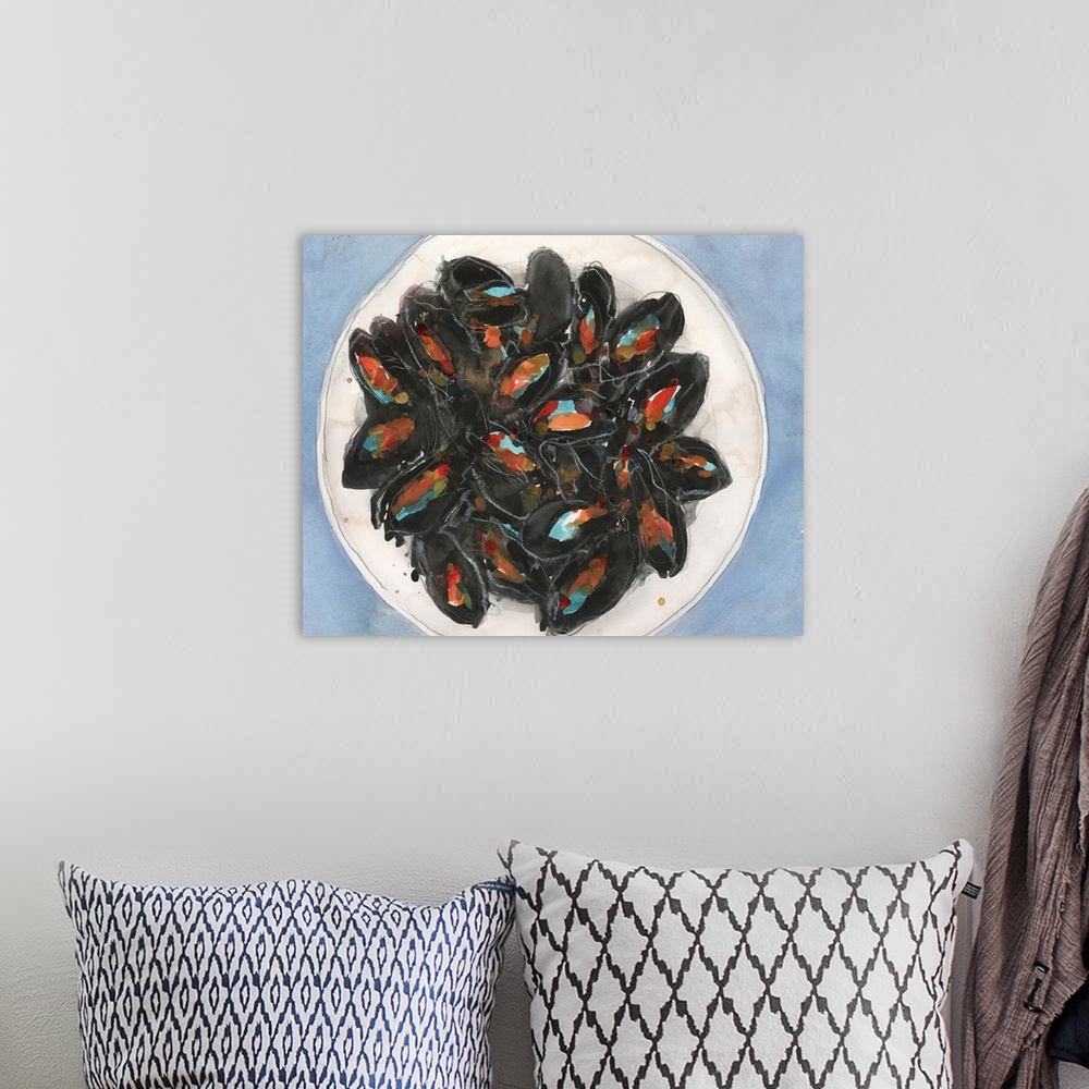 A bohemian room featuring Mussels I
