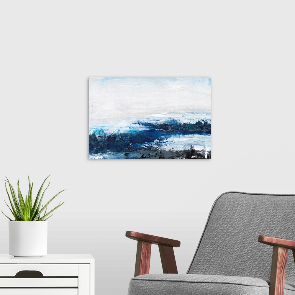 A modern room featuring Mysterious Sea I