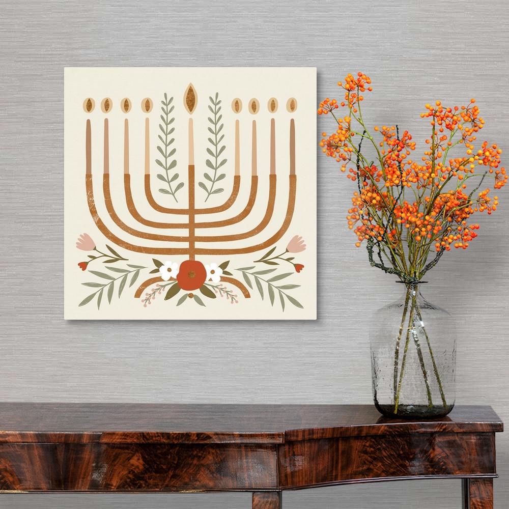 A traditional room featuring Natural Hanukkah I