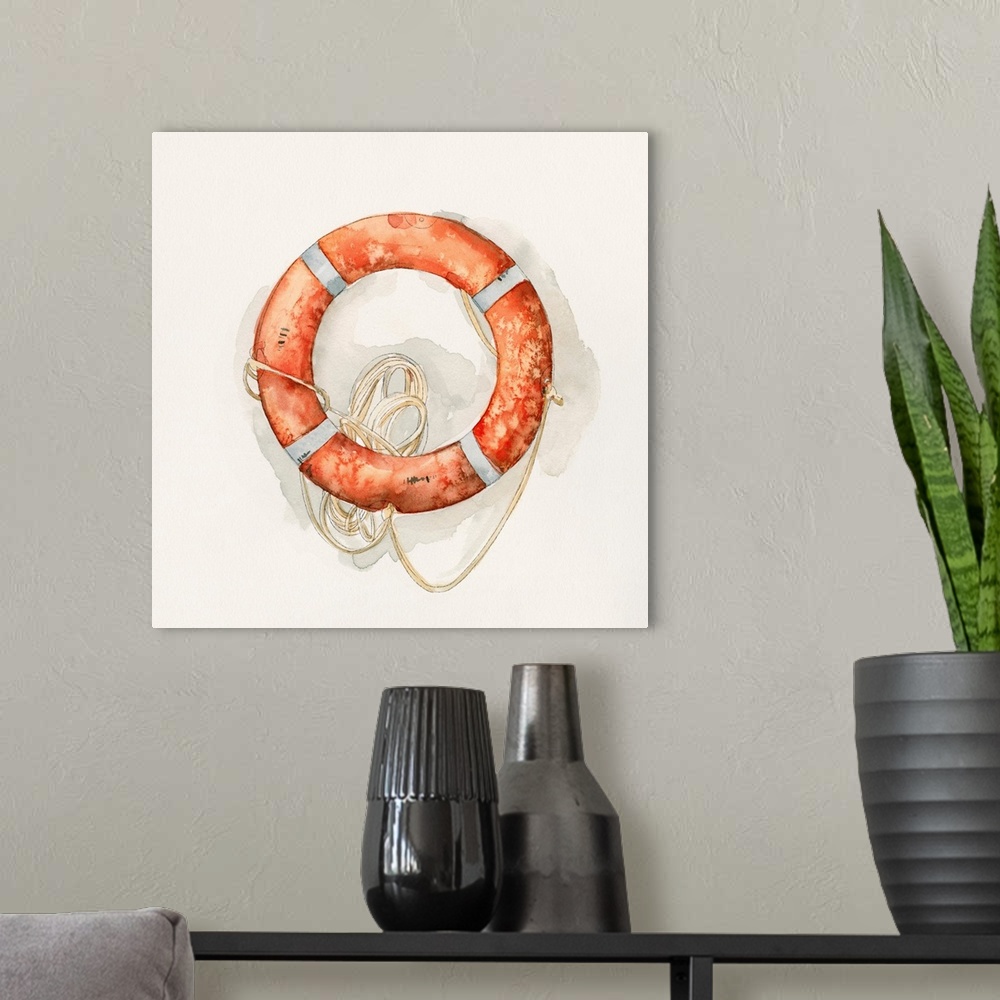 A modern room featuring Nautical Safety I