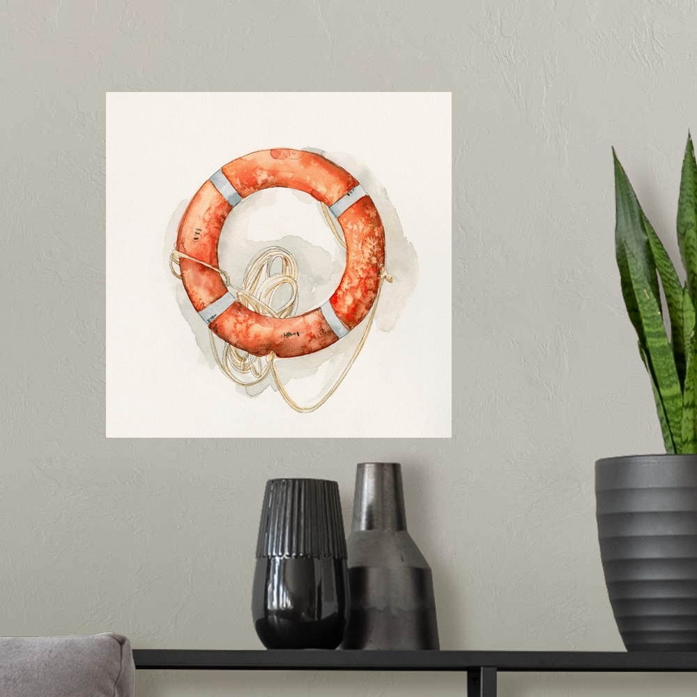 A modern room featuring Nautical Safety I