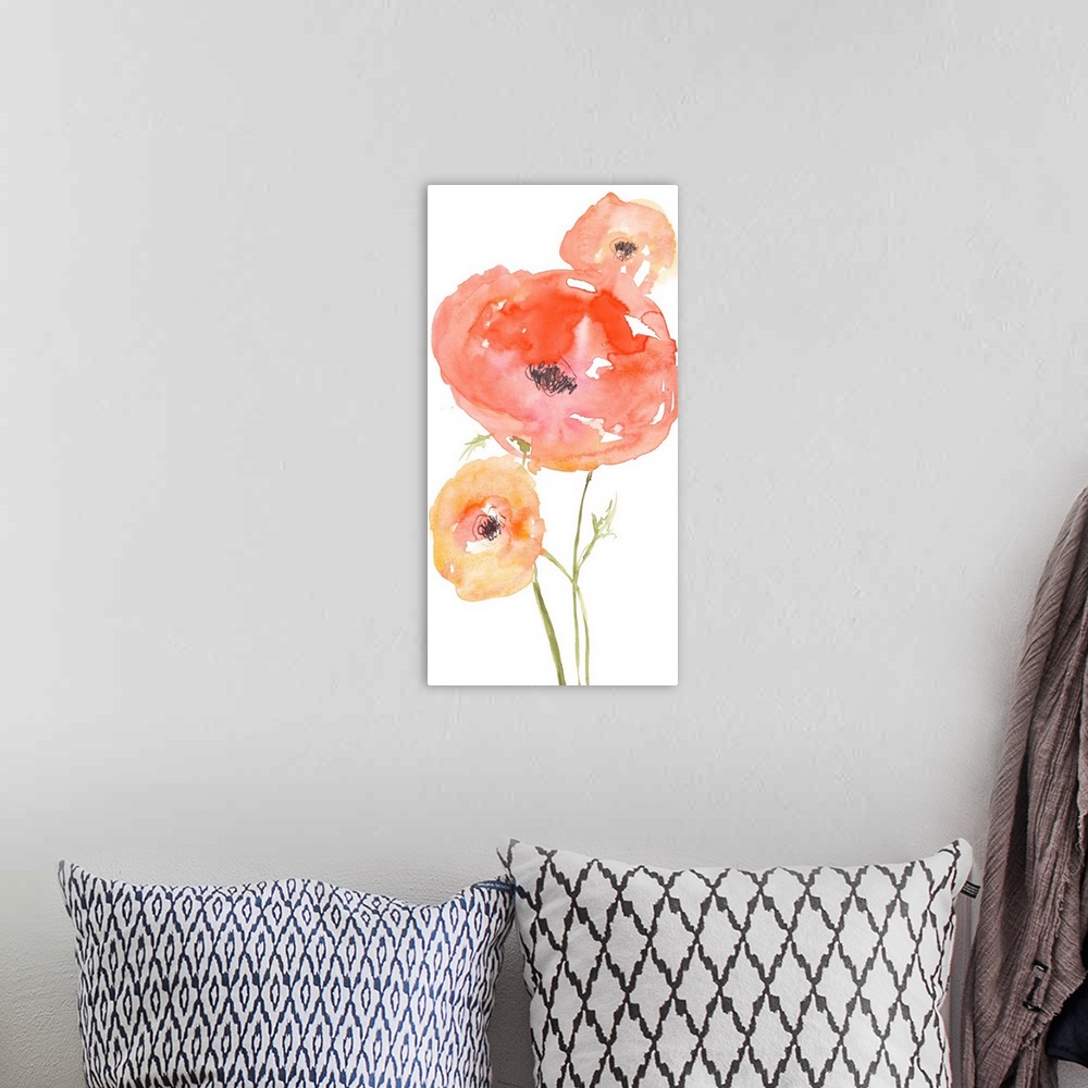 A bohemian room featuring Neon Poppies I