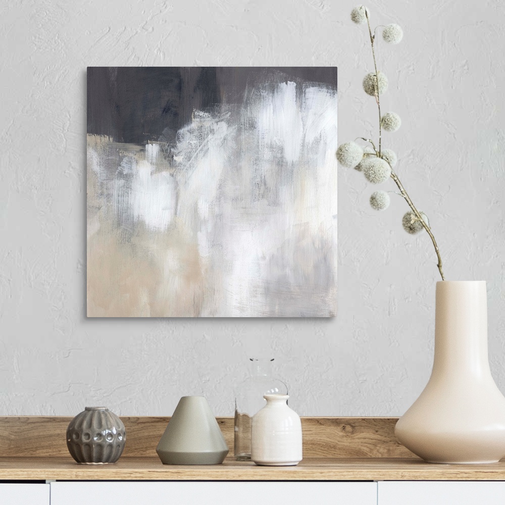 A farmhouse room featuring Neutral Abstract II