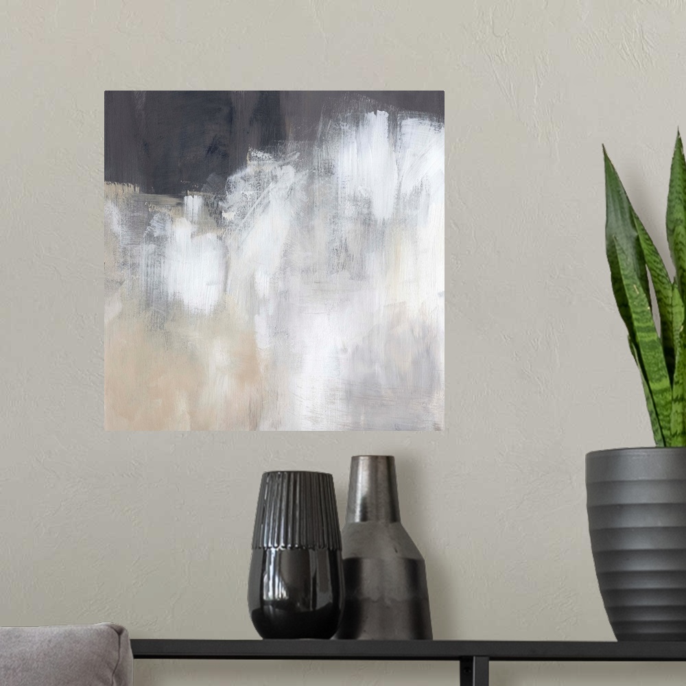 A modern room featuring Neutral Abstract II