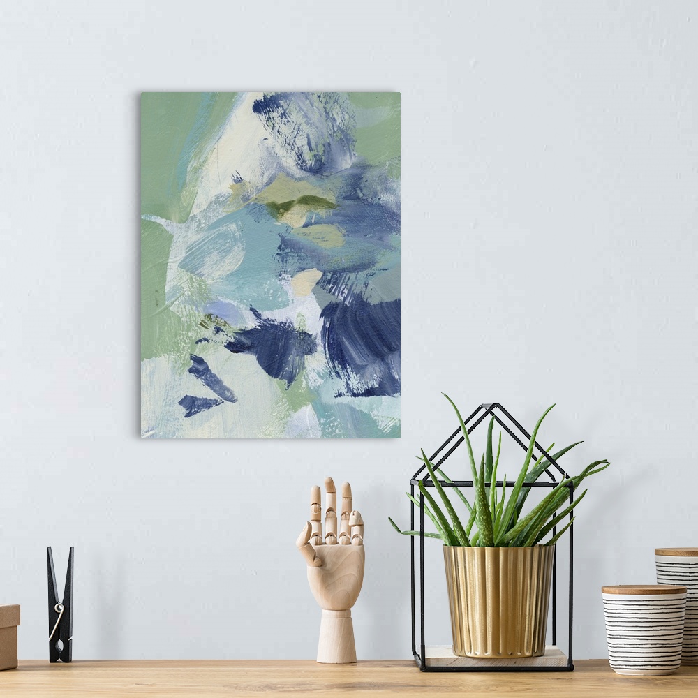A bohemian room featuring Northern Lights Abstract II