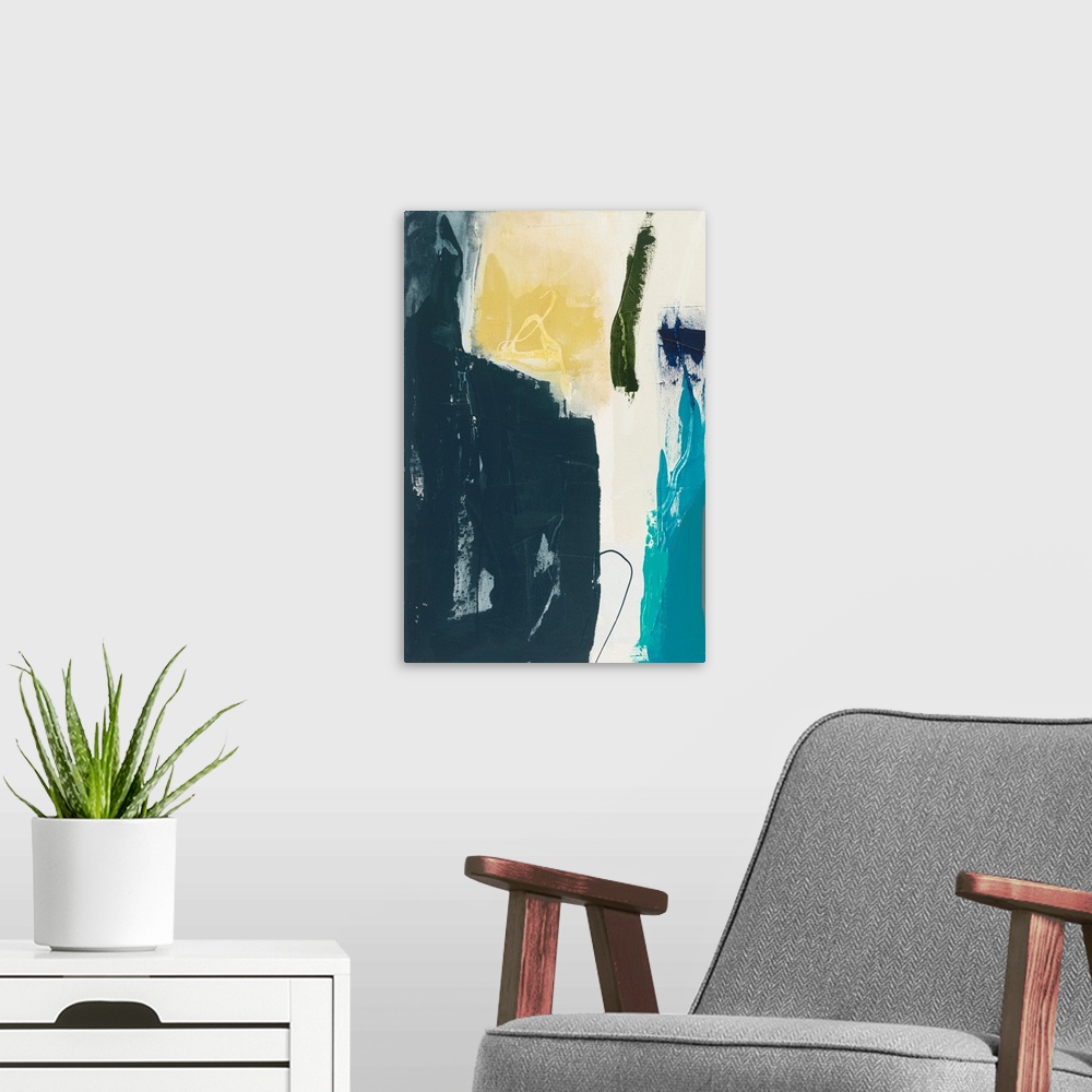 A modern room featuring Obscure Abstract II