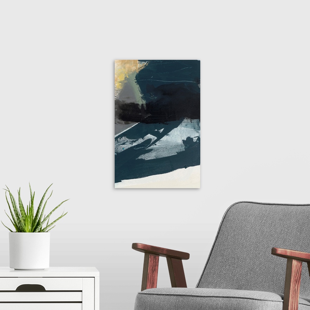 A modern room featuring Obscure Abstract III