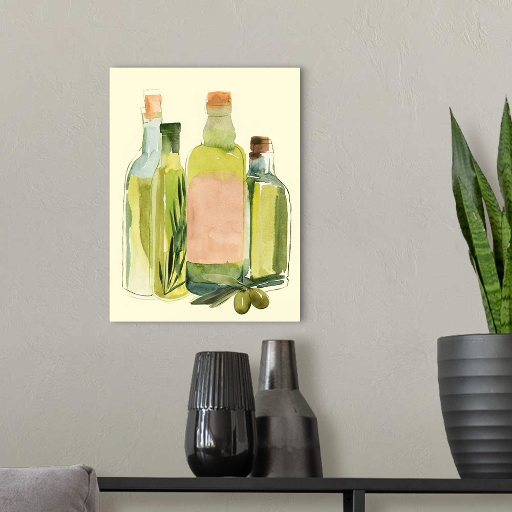 A modern room featuring Olive Oil Set II