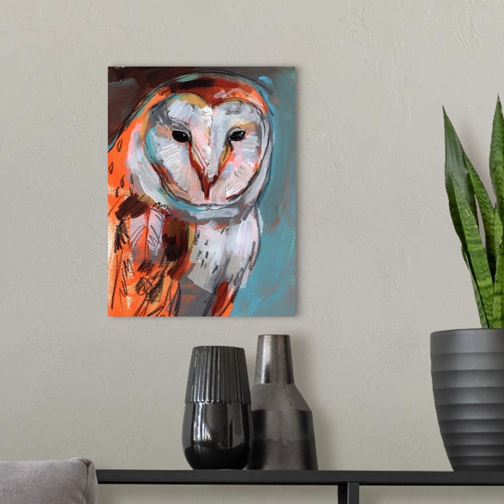 A modern room featuring Optic Owl I