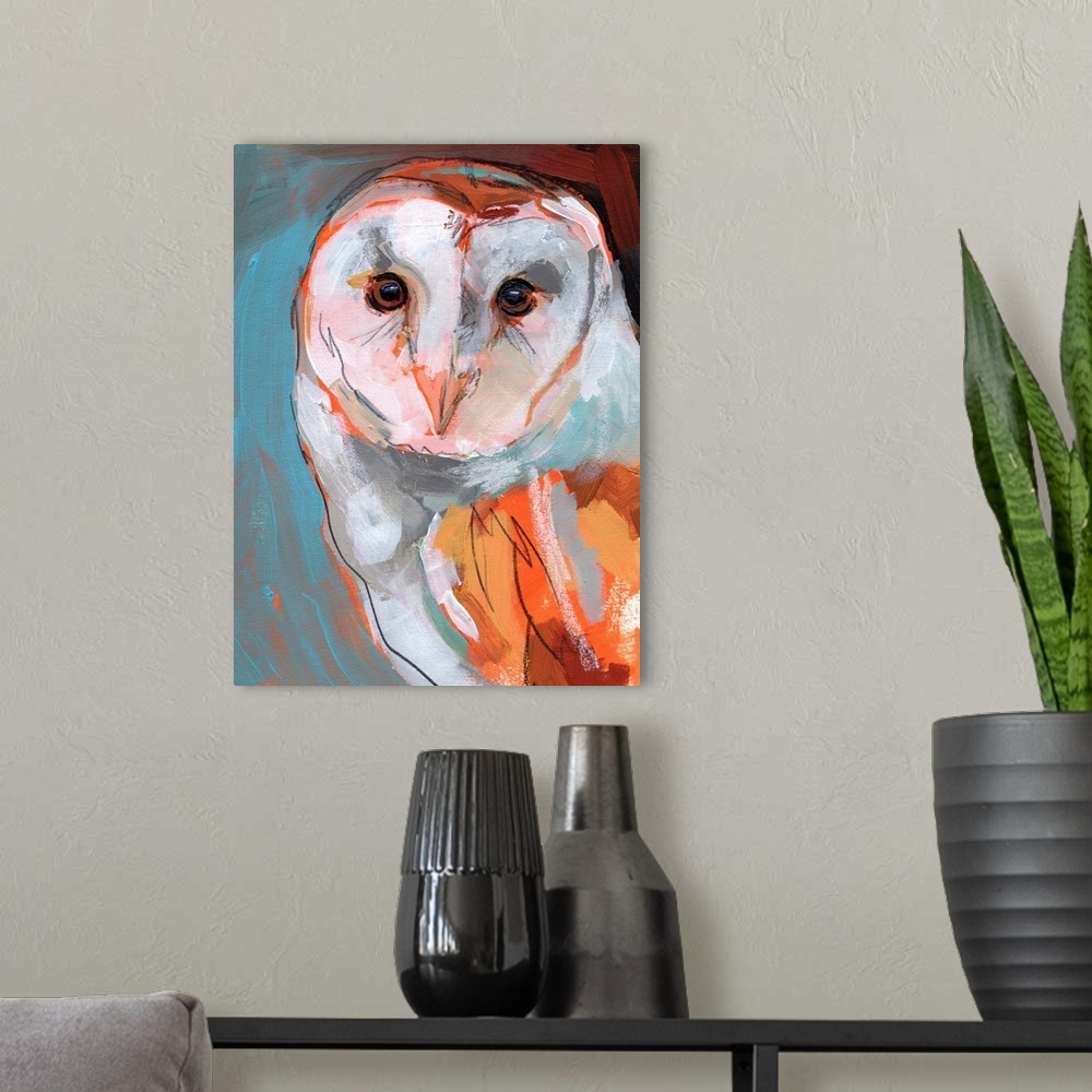 A modern room featuring Optic Owl II