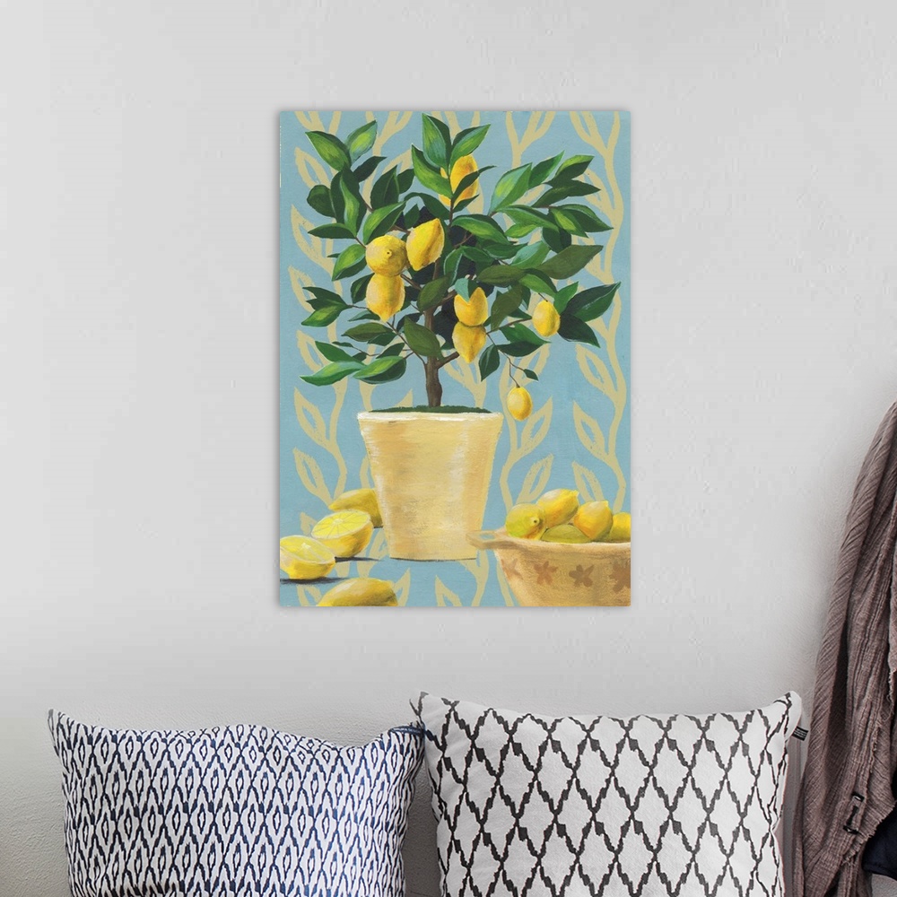 A bohemian room featuring Opulent Citrus I