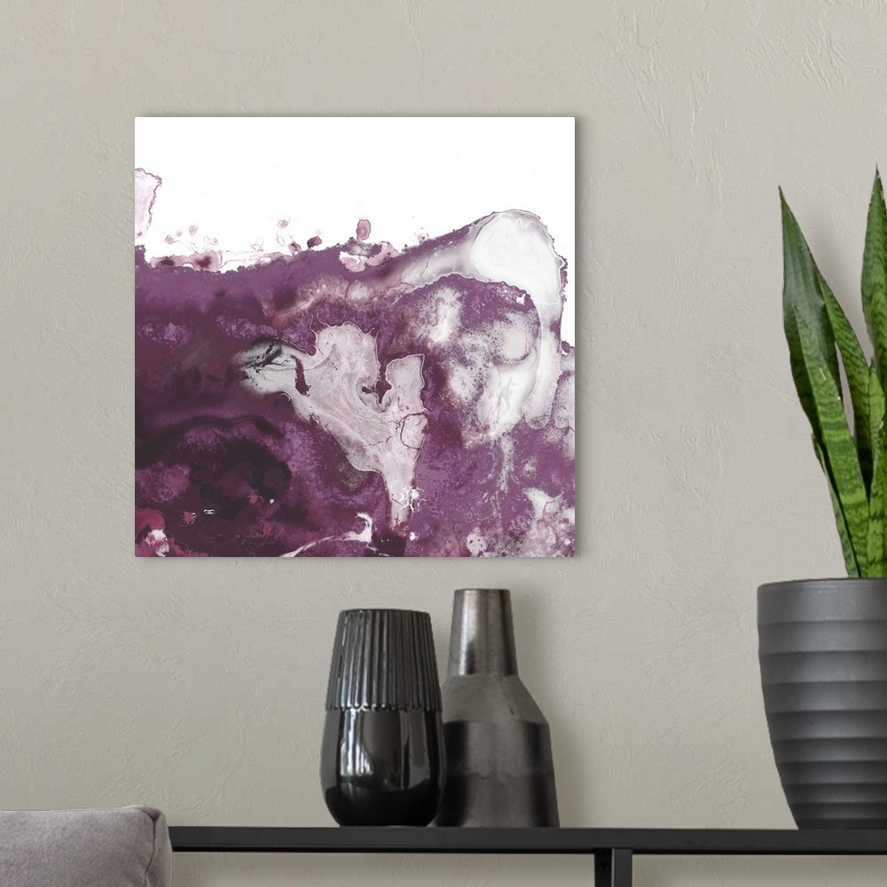 A modern room featuring Orchid Wave I