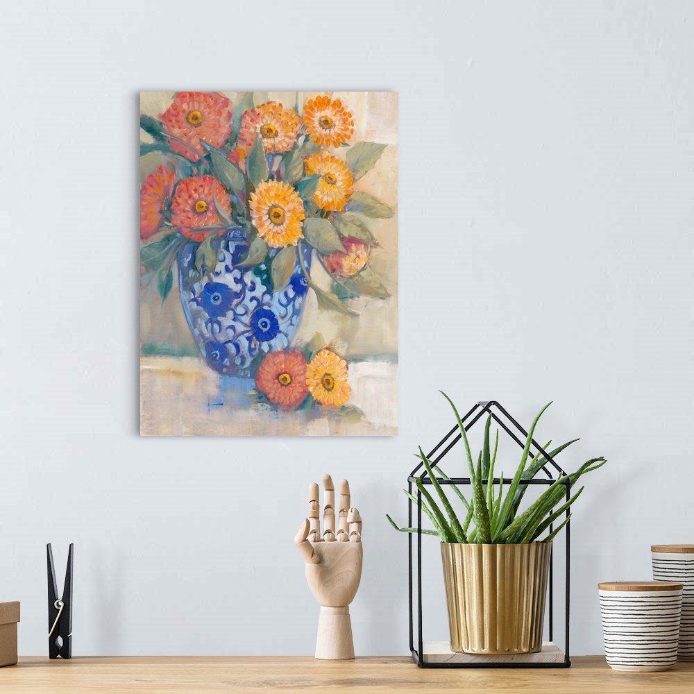 A bohemian room featuring Oriental Bouquet I