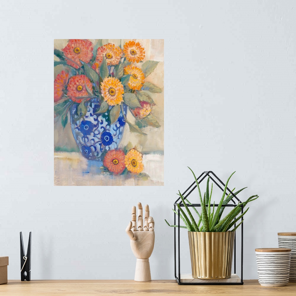 A bohemian room featuring Oriental Bouquet I