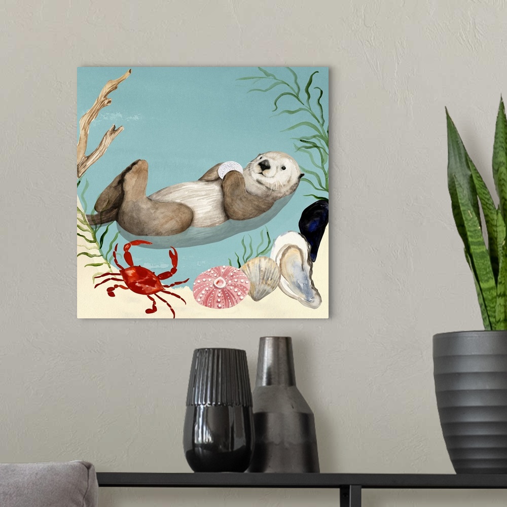 A modern room featuring Otter's Paradise I