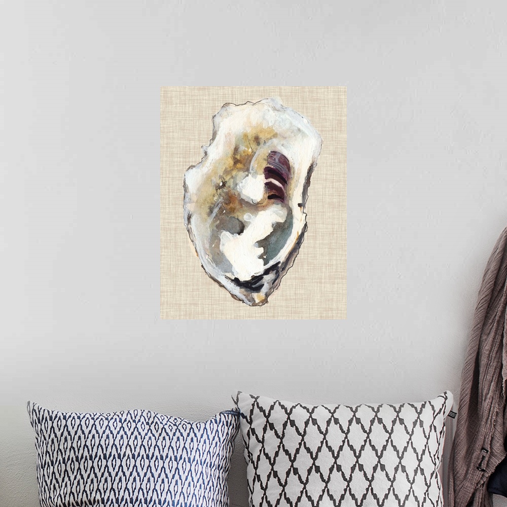 A bohemian room featuring Oyster Shell Study I