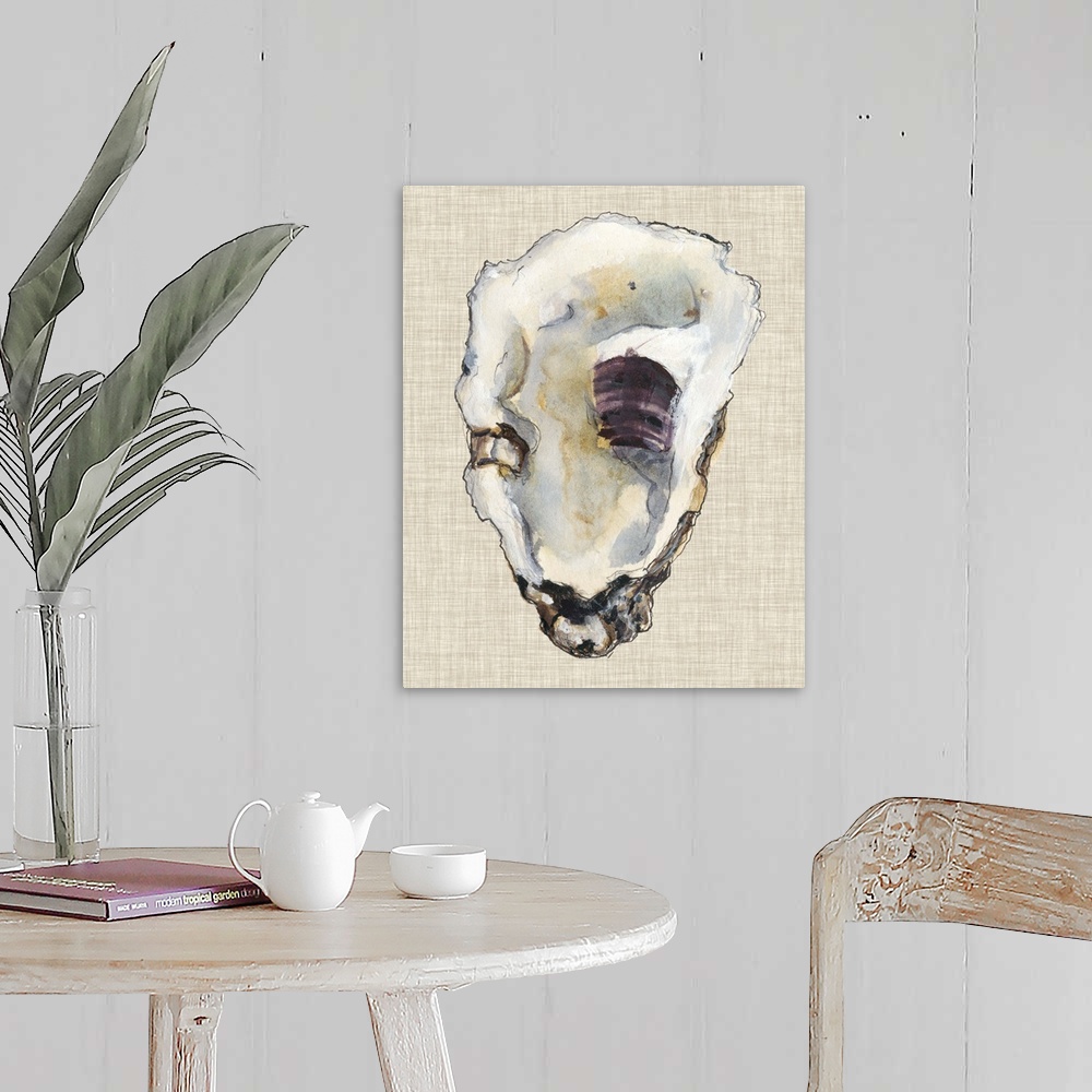 A farmhouse room featuring Oyster Shell Study III