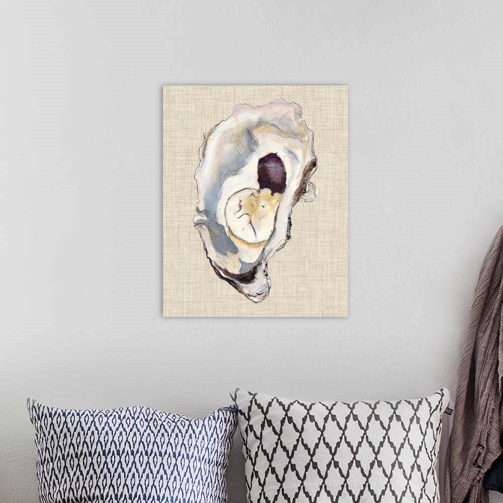 A bohemian room featuring Oyster Shell Study IV
