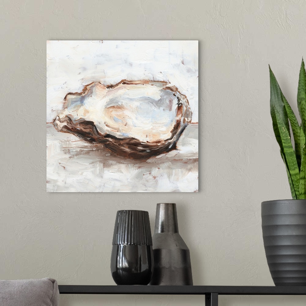 A modern room featuring Oyster Study II