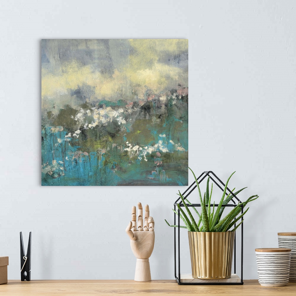 A bohemian room featuring Painterly Field II