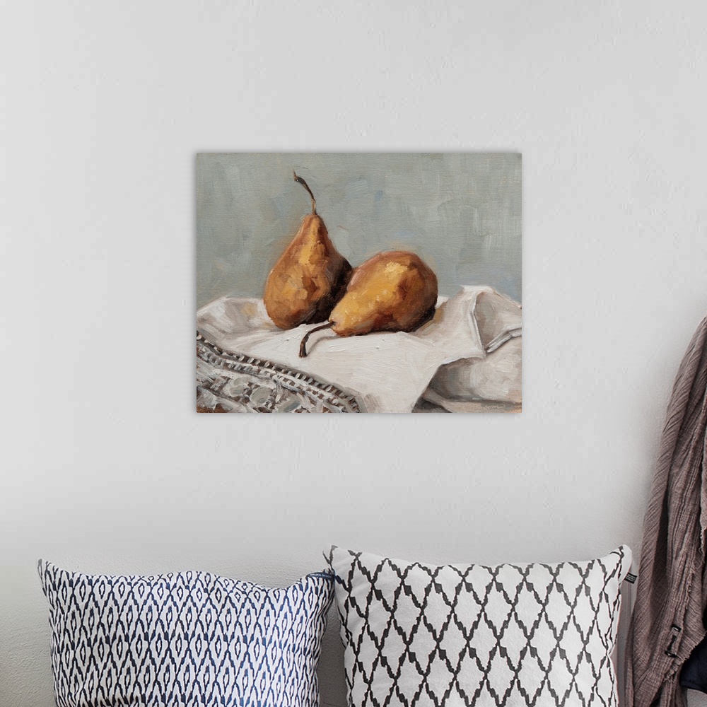 A bohemian room featuring Pair Of Pears II