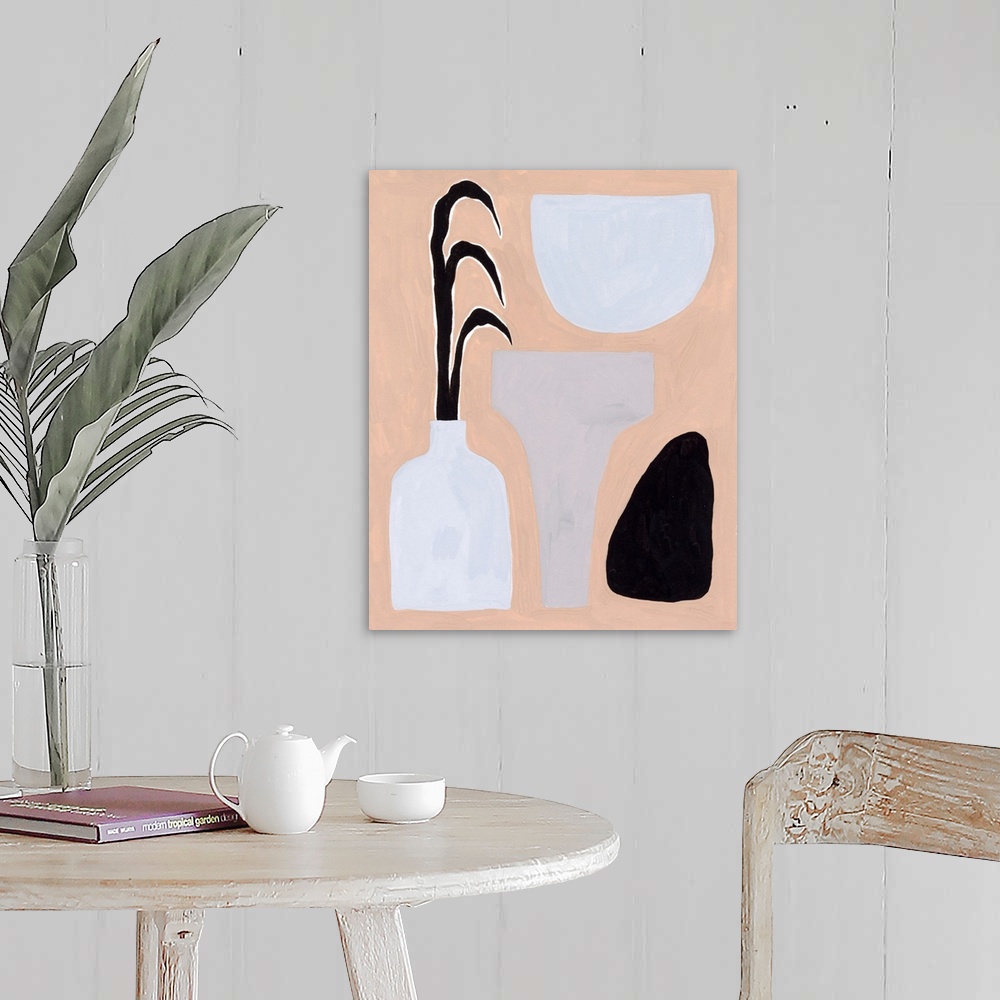 A farmhouse room featuring Pale Abstraction III