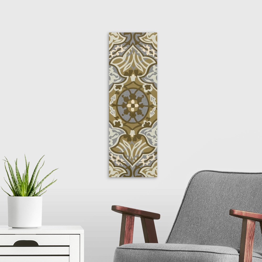 A modern room featuring Palladium Tapestry I