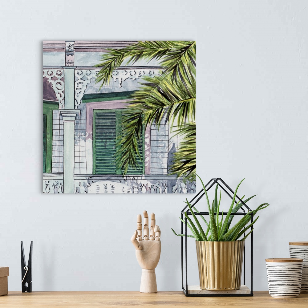 A bohemian room featuring Palm House II