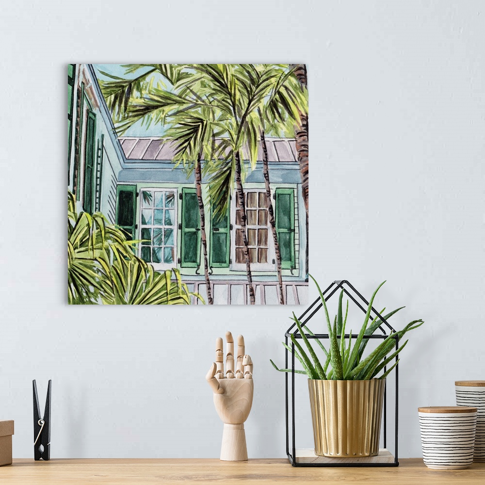 A bohemian room featuring Palm House IV