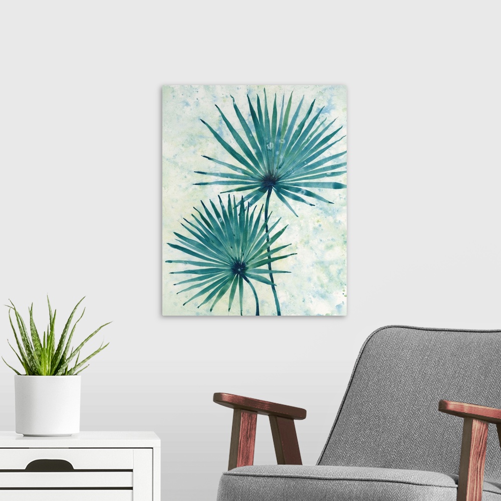 A modern room featuring Palm Leaves II