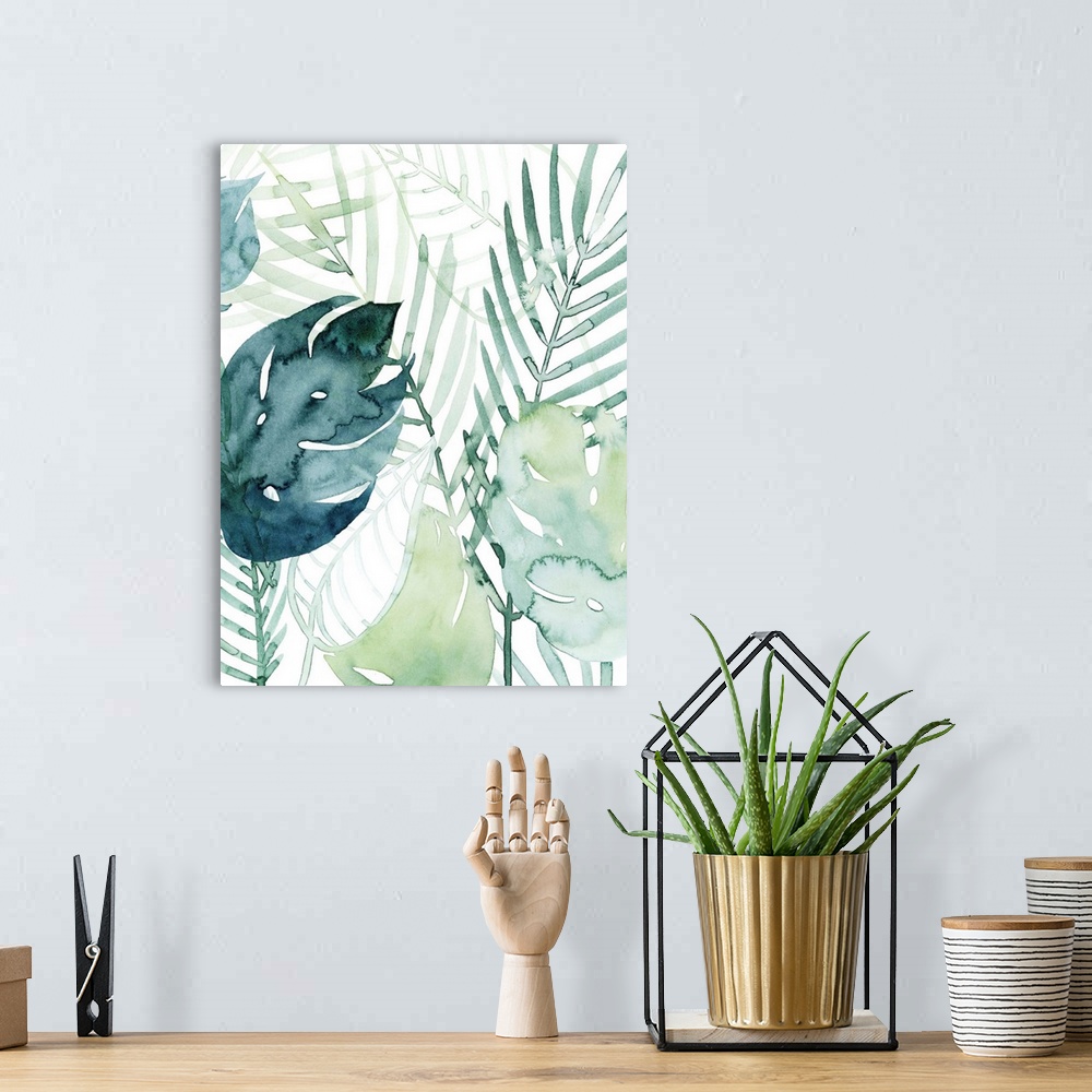 A bohemian room featuring Palm Pieces I