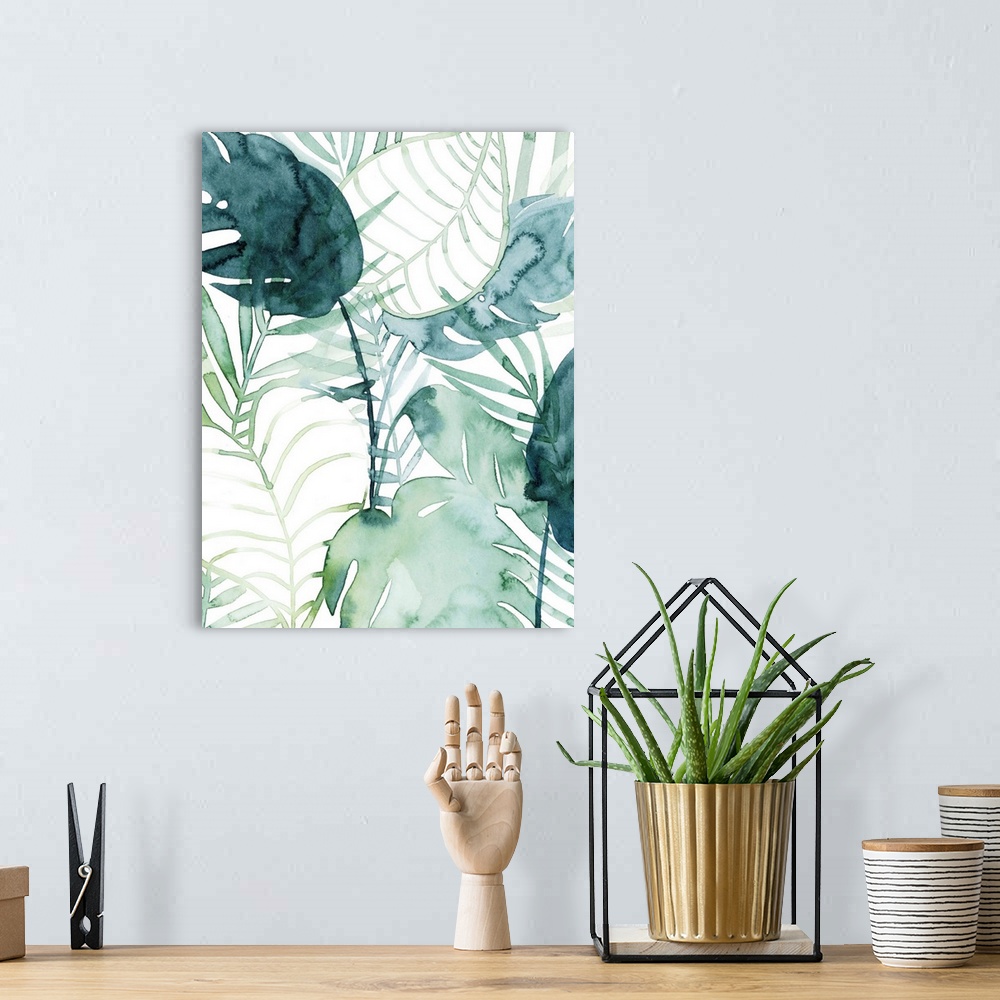 A bohemian room featuring Palm Pieces II