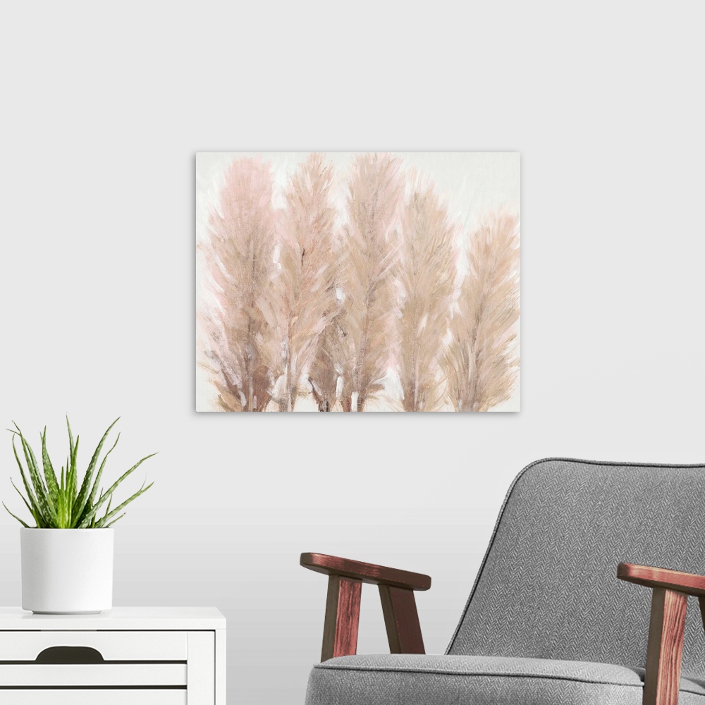 A modern room featuring Pampas Grass I
