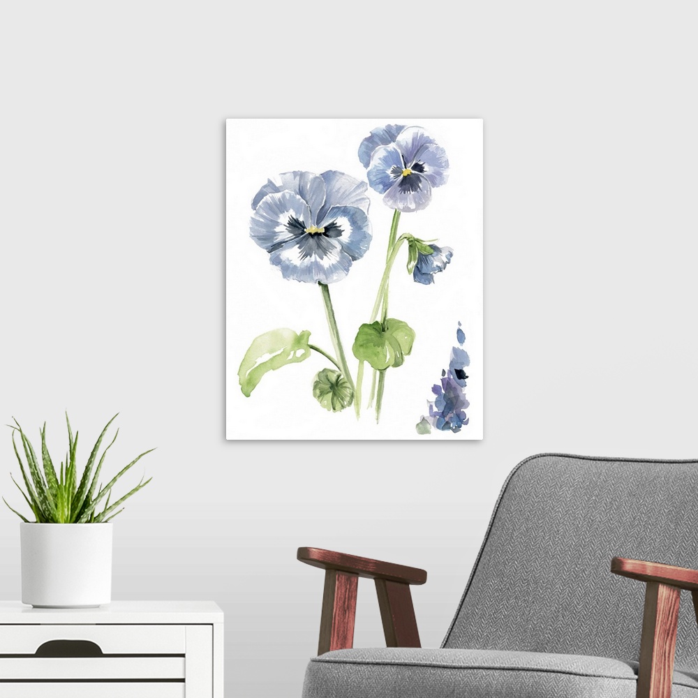 A modern room featuring Pansy Study II