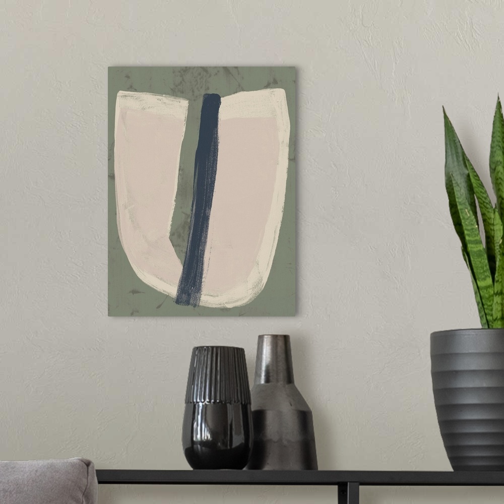 A modern room featuring Paper Slice III