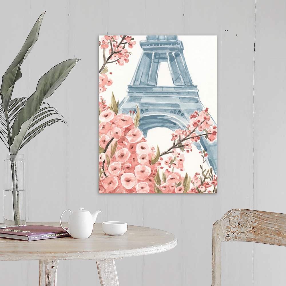A farmhouse room featuring Paris Cherry Blossoms I
